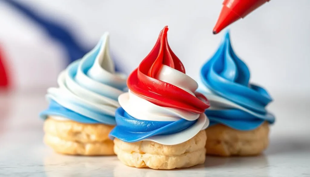 Crème pâtissière tricolore