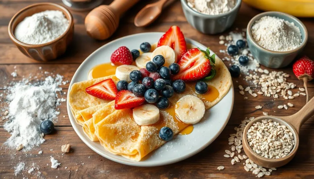 Crêpes sans gluten alternatives alimentaires