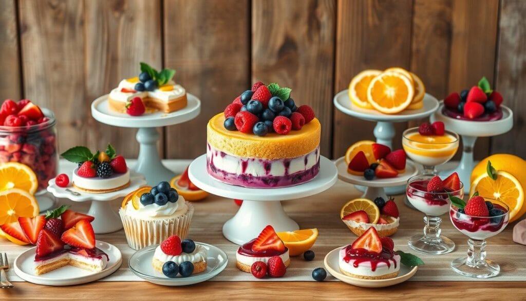 Histoire des desserts aux agrumes et fruits rouges