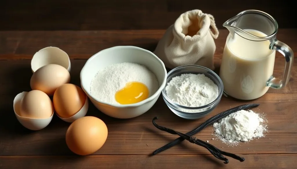 Ingrédients pour crème pâtissière