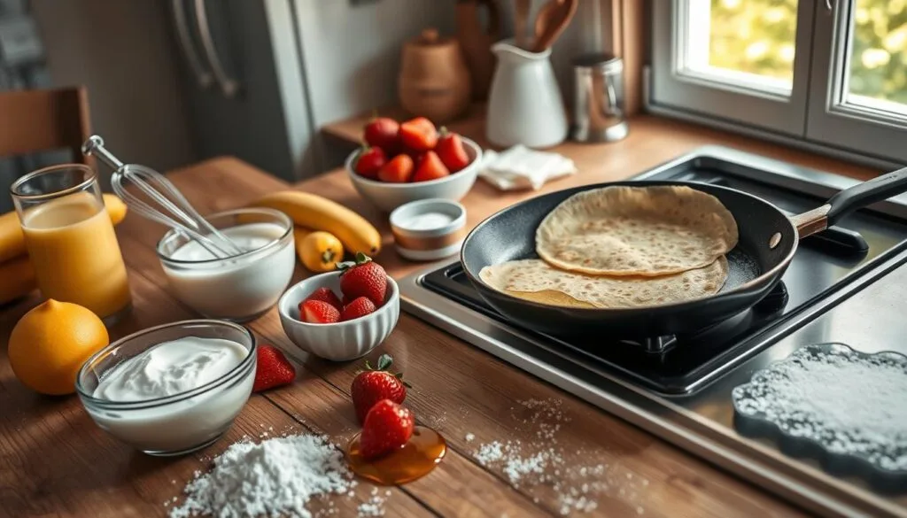 Recette crêpes sans gluten préparation